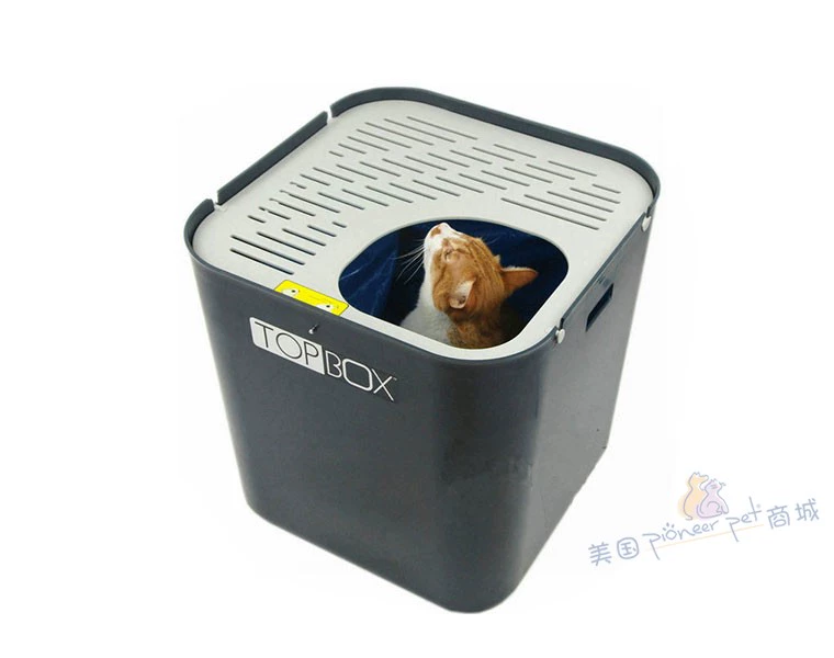 TOPBOX mèo xả rác vật nuôi lớn nhựa tắm đầy đủ khép kín mèo xả mèo nhà vệ sinh búp bê mèo - Cat / Dog Beauty & Cleaning Supplies