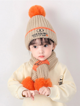 Female baby hat wool hat autumn and winter 3 children cute 0 Girl baby 1 year old child super cute 5 Boy winter