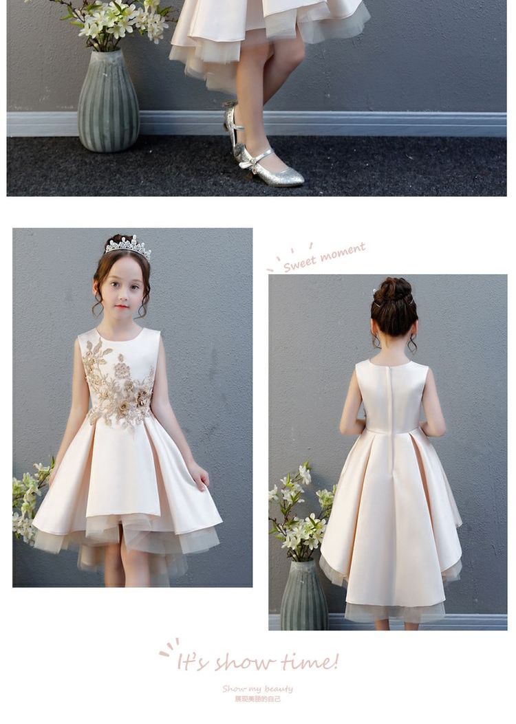 Trẻ em váy công chúa váy sinh nhật váy cô gái váy cô gái chủ nhà nhảy piano trang phục mùa thu mới - Váy trẻ em váy múa cho bé