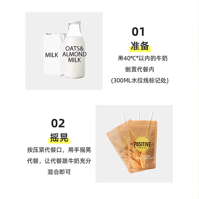 Positivehotel/Positive Hotel Li Xinai's Same Style Ph Mediterranean Diet Meal Replacement Powder Milkshake