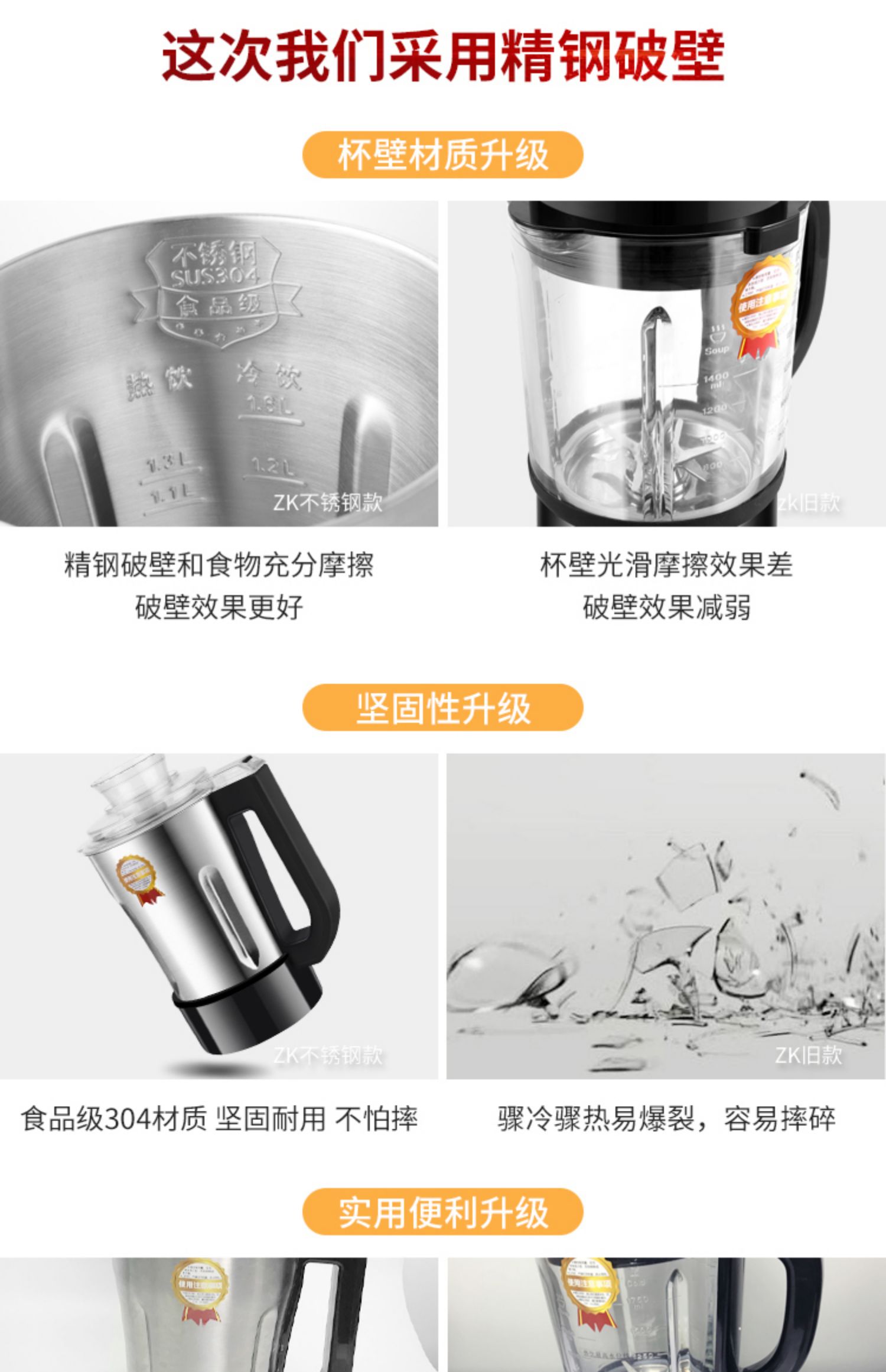 máy xay đậu nành inox Máy sữa đậu nành Đức bị hỏng máy đa chức năng tự động thông minh sưởi ấm hạt nhỏ sữa đậu nành miễn phí bộ lọc nấu ăn - Sữa đậu nành Maker máy làm sữa hạt olivo x20