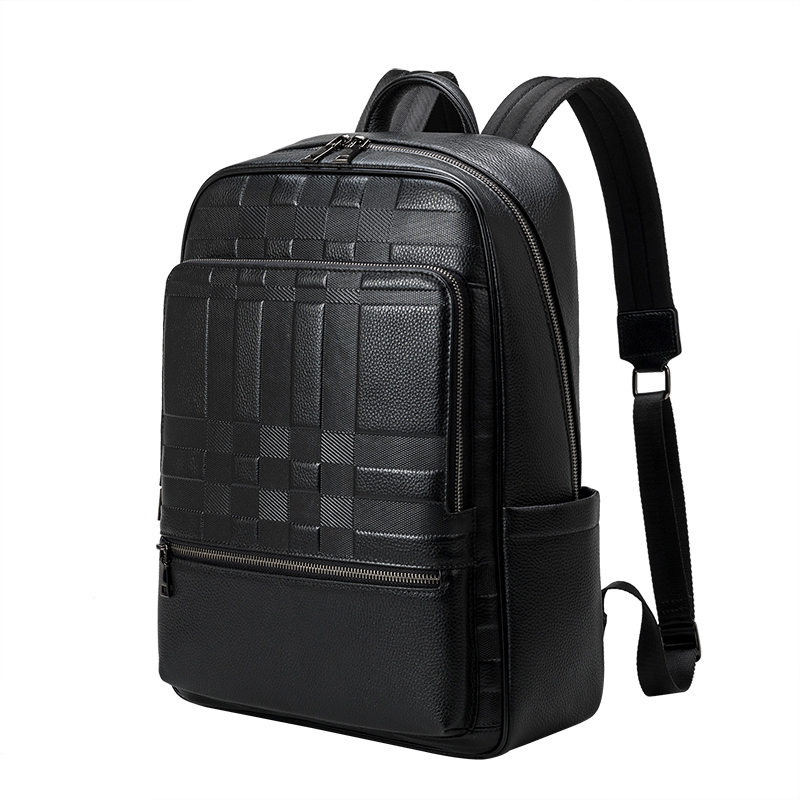 New men's shoulder bag bag fur business light luxury man backpack head bull bookcase pack 16 inch computer bag