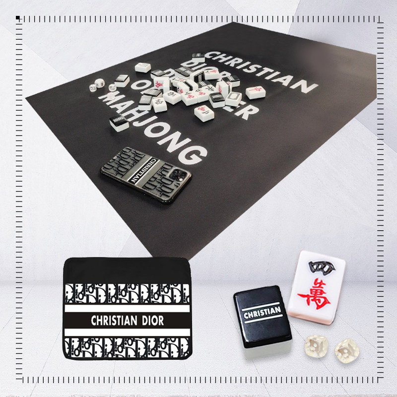 Cartoon mahjong card machine with net red small mini send chip home hand rub plus size crystal mahjong portable