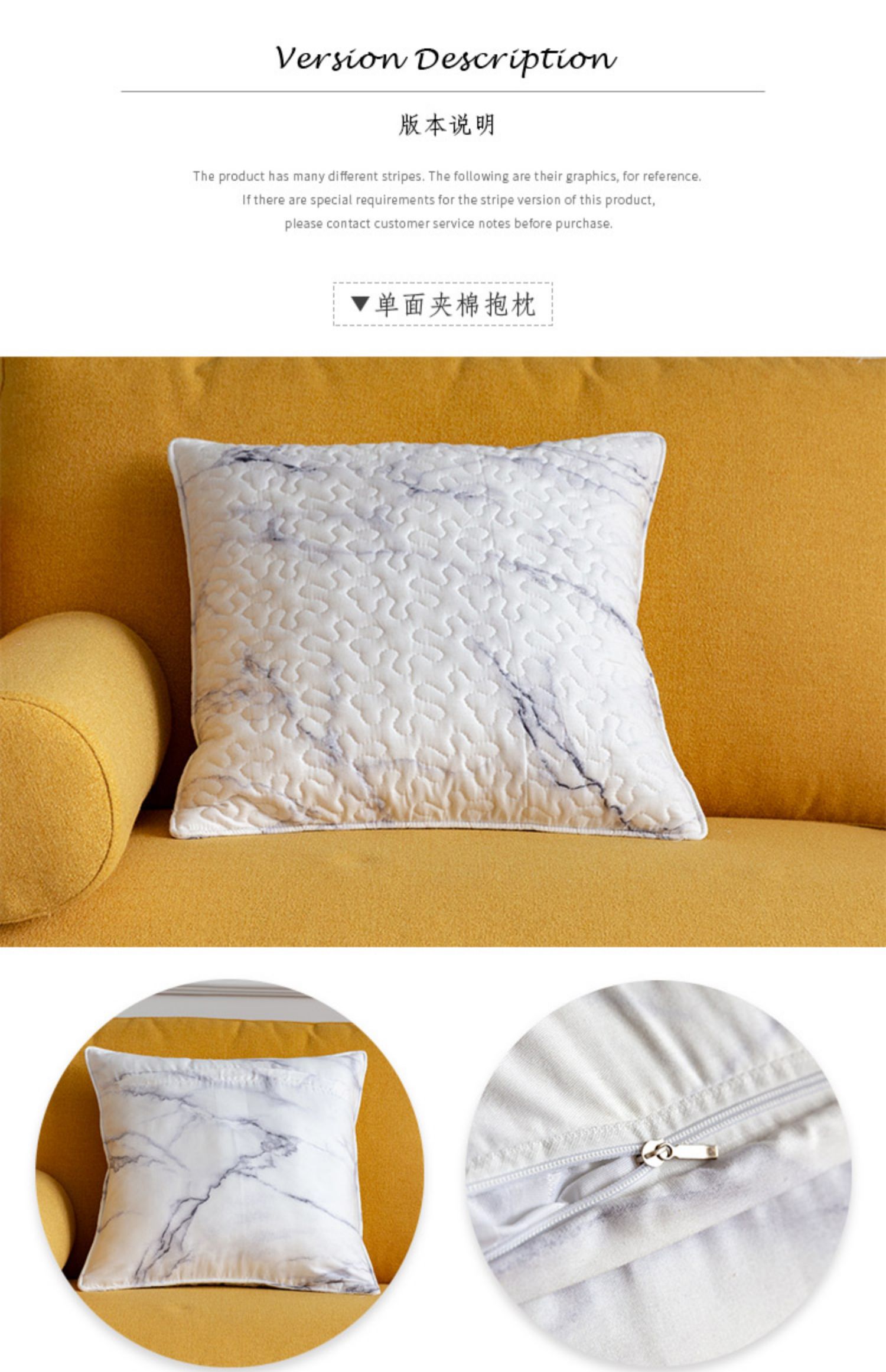 Mo Nai River Marble Gối Đệm Cotton Vải Gối Gối Sofa có thể giặt đơn giản hiện đại - Trở lại đệm / Bolsters gối tựa sofa cao cấp