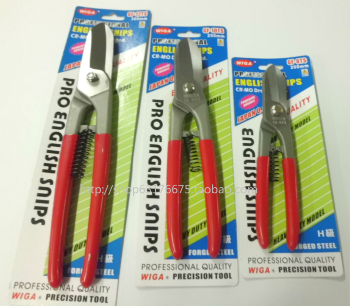 WIGA Taiwan Power Steel GF-12TS Traditional Type Professional Tin Scissors Powerful iron sheet cut 12 inch 300mm