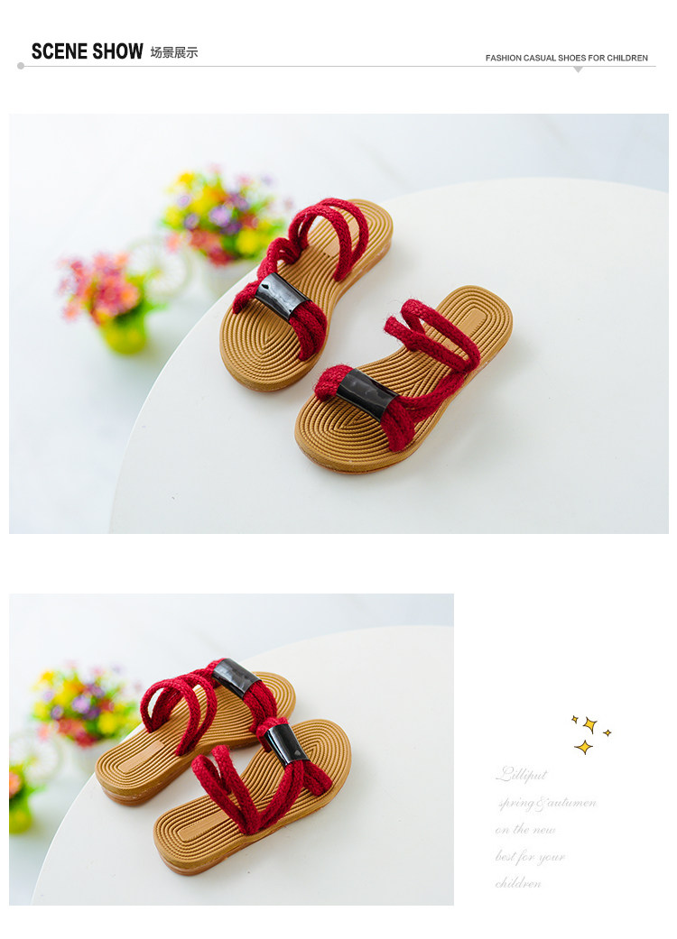 Chaussons enfants en autre pour été - semelle plastique - Ref 1033132 Image 10