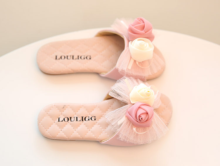 Pantoufles enfants en Cuir spatial pour été - semelle tendon - Ref 1033122 Image 10