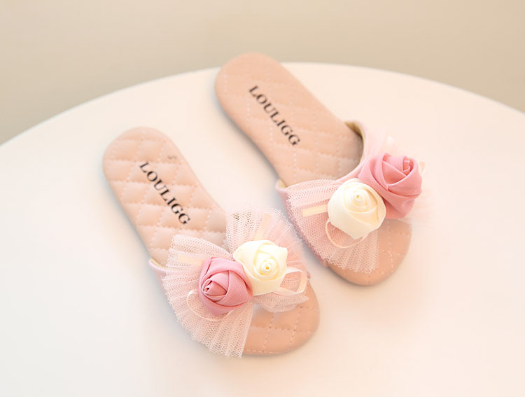 Pantoufles enfants en Cuir spatial pour été - semelle tendon - Ref 1033122 Image 9