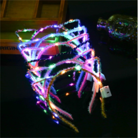 Luminous Cat Ears Luminous Head Decoration Dress With Lamp Cat Ear Hair Stirling Cat Ear Hair Clip Luminous Cat Ear Luminous Hair Stirrup