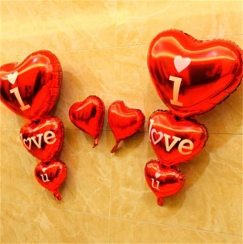 Wedding decoration Wedding Decoration Heart-shaped Arrangement Manufacturing Romantic Living Room Lover Decoration Aluminum Film Balloon Wedding Creativity