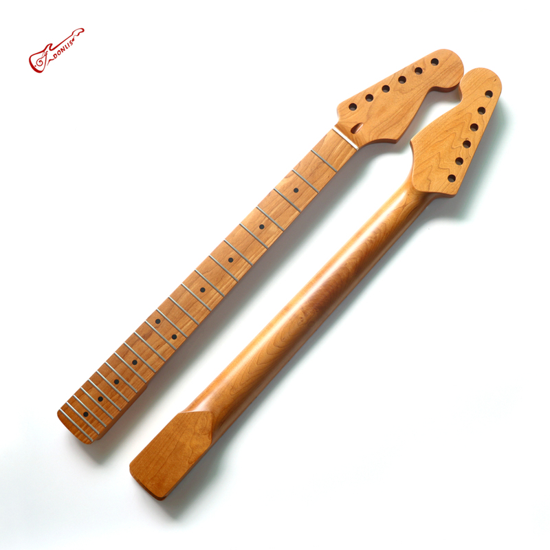 Dongli Canadian Maple Strat Guitar Neck 22 Round Fret Stainless Steel Frets Matte Nitro Paint Neck