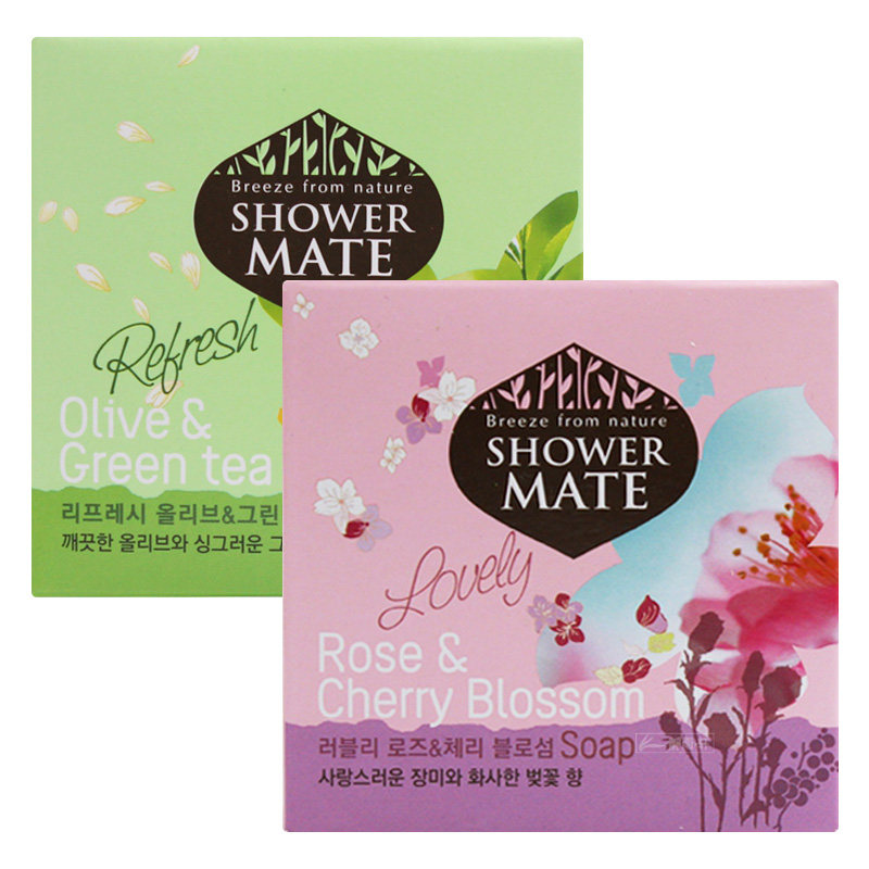 Korea Aijing soap rose green tea essential oil soap beauty soap bath soap face soap moisturizing moisturizing 100g