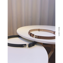 MissChen wear the basic style crocodile belt 2 color into the Belt and belt can be used