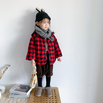 Bean Bag Monarch 20 Korean version Winter style male and female baby boy foreign air 100 lap cotton clothes loose retro Gai thickened cotton clothing