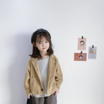 2022 Spring and Autumn section for men and women Korean version handsome bat sleeves Chauga fan cotton numb neutral ocean gas jacket tide