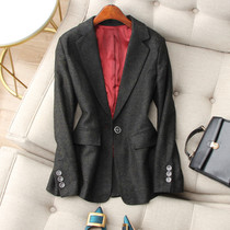 Face value Pine with a good comeback ancient and stable white olive green with a button to fix a body wool suit jacket female autumn and winter