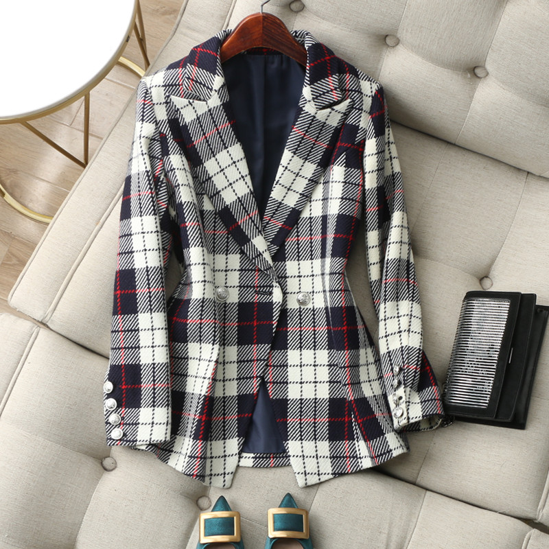 Trendy dressing Got Talent ~ Lining Skinty Inglémaestrian Wind Banging gust with a long wool suit jacket