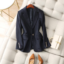 CBD Elite Business Choice Customized Collared Velvet Button Padded Shoulder Repair Wool Suit Jacket Lady Winter