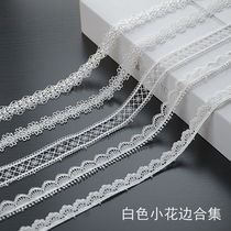 Small Flower Lace Lace Floral Side Accessories Handmade Diy Head Accessories Eva Clothing Children Dress dress Dress Ornament Material Black white