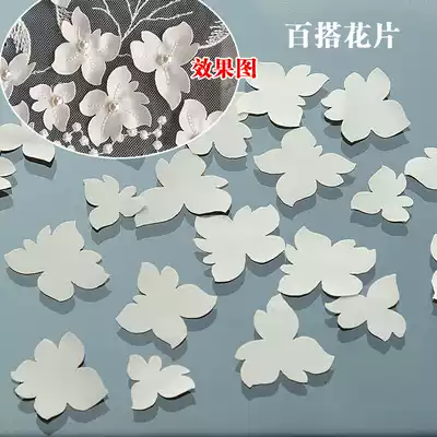 Satin cloth flower small flower accessories Joker handmade diy wedding dress material accessories