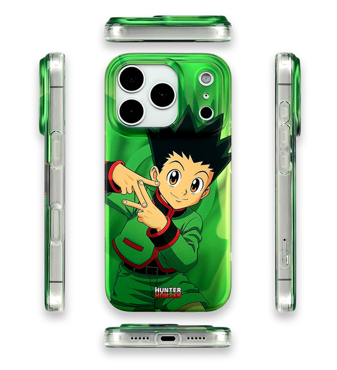HunterXHunter Green Anime Translucent Pro/Plus/Max/Air – 17, 16, 15, 14 iPhone Case