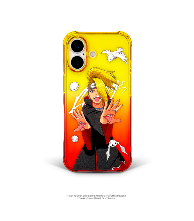 Deidara Naruto Artistic Explosions Sunset Gradient iPhone Case