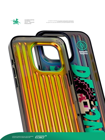 16/15/14/13/12 Demon Slayer Tanjiro Stripes iPhone Case
