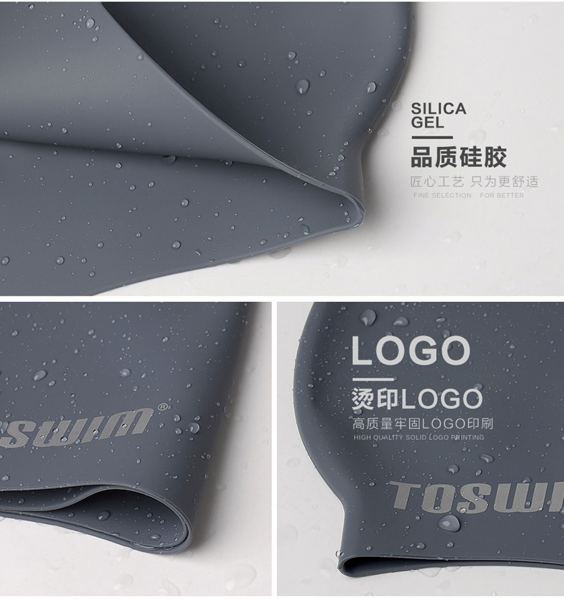 Mũ bơi cho nam và nữ TuWeng Tuosheng Tóc dài không thấm nước thời trang thoải mái tai chuyên nghiệp Mũ bơi silicone 	mua mũ bơi rẻ	