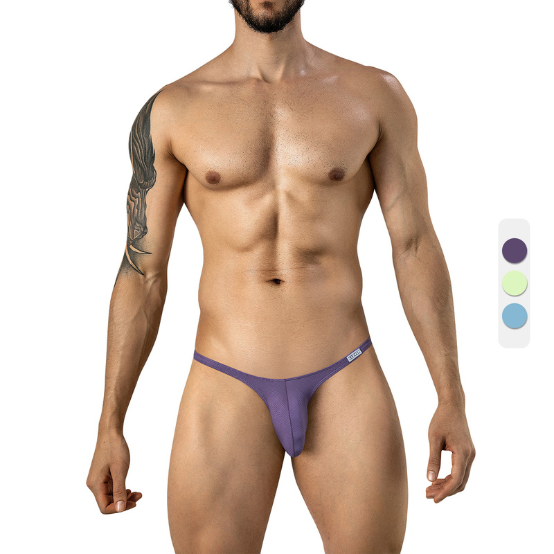 Clevermoda Sexy Ultra-Thin High Elasticity Men's Briefs Bikini Bulge Pouch High Cut 26178