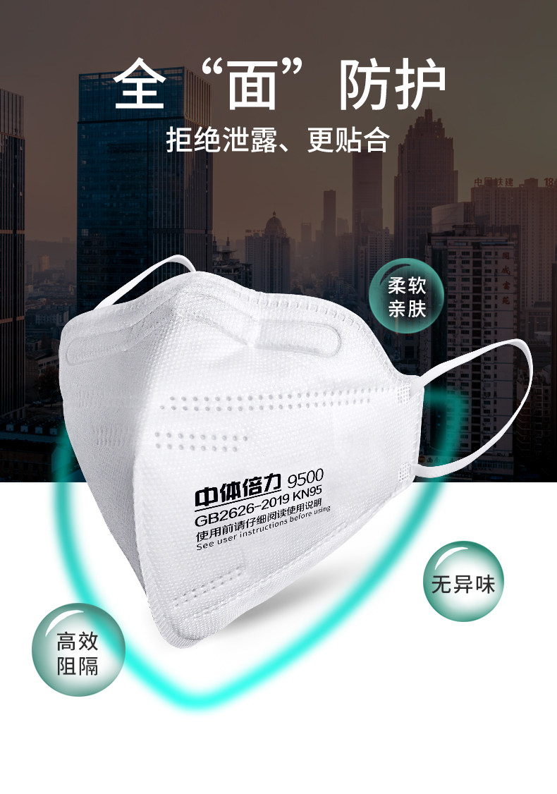 New milky white independent packaging in body double force adult mask b03 anti-smog wind sand daily riding face mask