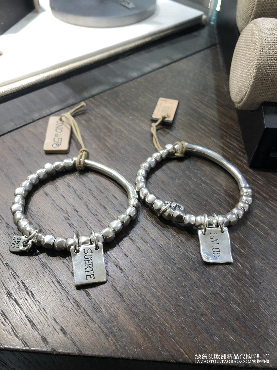 European pure hand boarder UNO DE 50 Brief blessed padlock healthy and good luck lovers transfer handmade female male