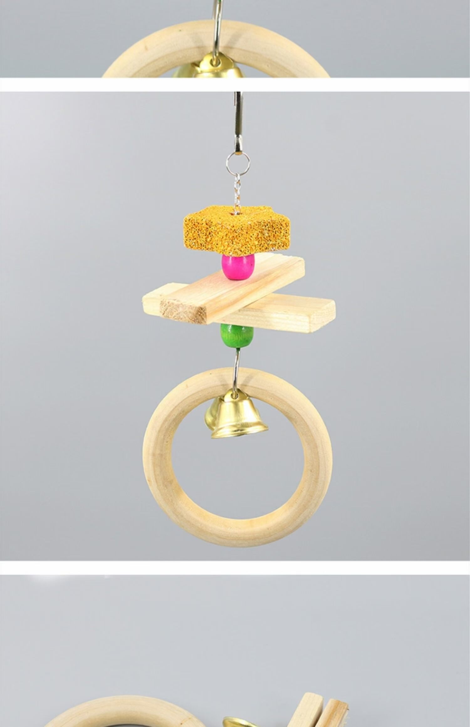 Yêu mới chim đồ chơi đá mài Đồ chơi vẹt cung cấp Parrot swing lồng chim đồ chơi phụ kiện lồng chim W49 - Chim & Chăm sóc chim Supplies lồng lực chào mào