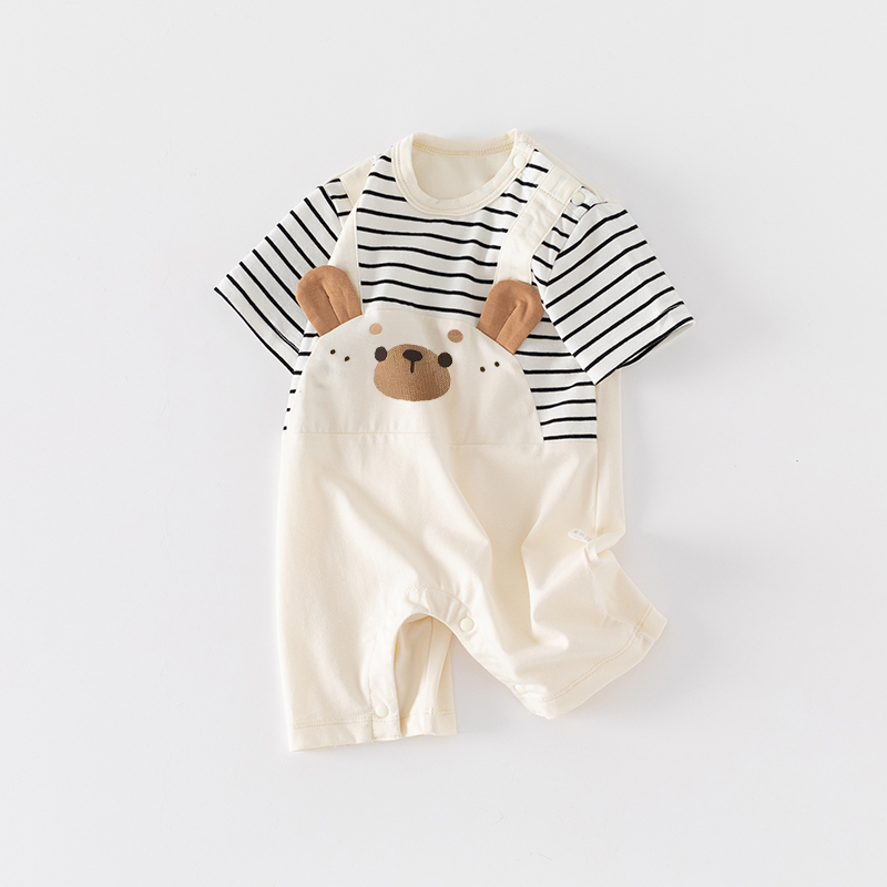 2026 New Baby Summer Clothes for Boys, Super Cute Romper, Pullover Short-Sleeve Summer Thin Style