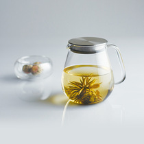 Japan kinto imported household glass teapot Japanese-style high temperature resistant tea set one-piece filter teapot flower teapot
