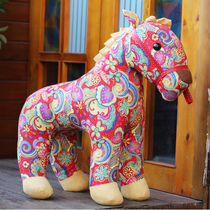 Year of the Horse mascot immediately rich New Year Zodiac pillow plush toy Year of life creative doll pillow