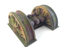 Little Maiden Record Warhammer Battle Chess Running Group DND Board Game Scene Wooden Double Turbine Generator