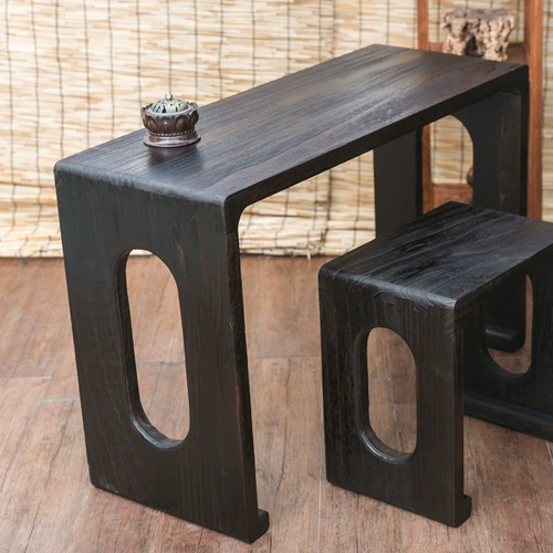 Стол Guqin, ласточка ручной работы, тенон, столик с твердым деревом Стабильный старый резонанс Tongmu с китайским дзен, экологическая защита китайских исследований