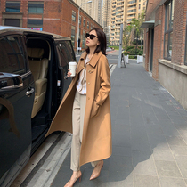 Old Ma Marius heart heart 120 gold Australian hair with Love M man long wool cashmere coat