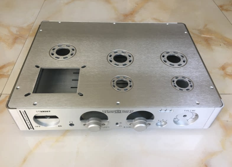 Full aluminium single end front stage gallbladder machine case (fit 2A3EL34, etc.)