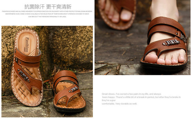 Mùa hè dép không trơn nam toe toe nam dép đi biển bình thường dép đôi và dép nam mang dép xỏ ngón - Dép dép local brand