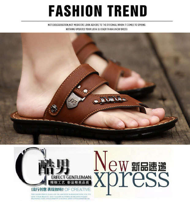 Mùa hè dép không trơn nam toe toe nam dép đi biển bình thường dép đôi và dép nam mang dép xỏ ngón - Dép dép local brand