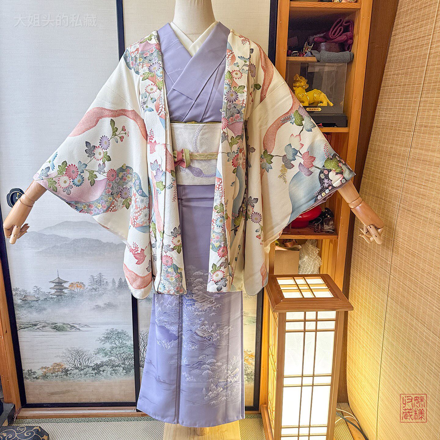 白色道长取辻字花藤正绢羽织,和风之美被我找到了呜呜_Cosplay女装_淘宝游戏网