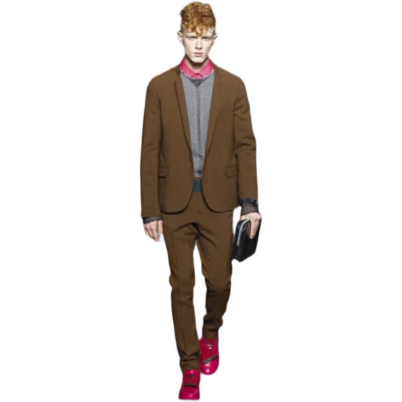 Lanvin Show Model True Red Lightweight Sexy Slightly Sheer Shirt It38