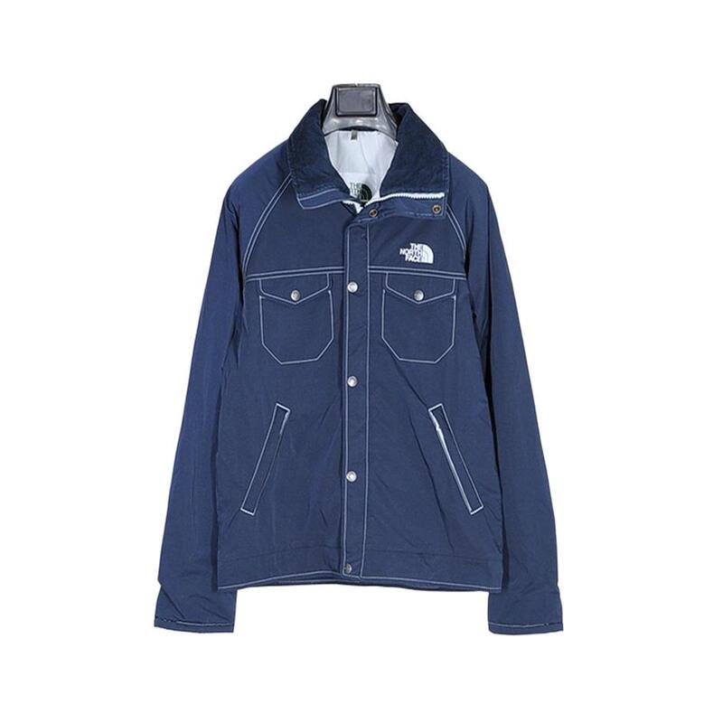 Junya Watanabe*Tnf 18Ad Autumn and Winter Dark Blue Deconstructed Topstitched Quilted Jacket S/L Size Junya Watanabe*Tnf 18Ad Autumn and Winter Dark Blue Deconstructed Topstitched Quilted Jacket S/L Size