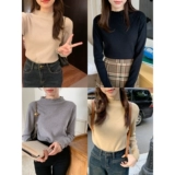 Трикотажный зимний милый приятный телу свитер, в корейском стиле