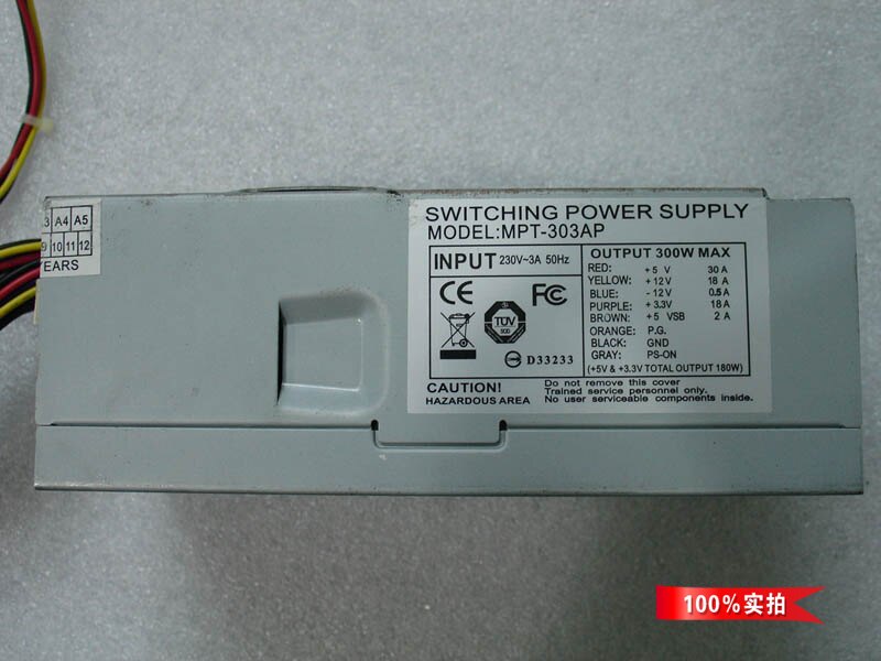 Taiwan brand name rated 300WTFX power supply MPT-303AP compatible Dell Vostro 220S series