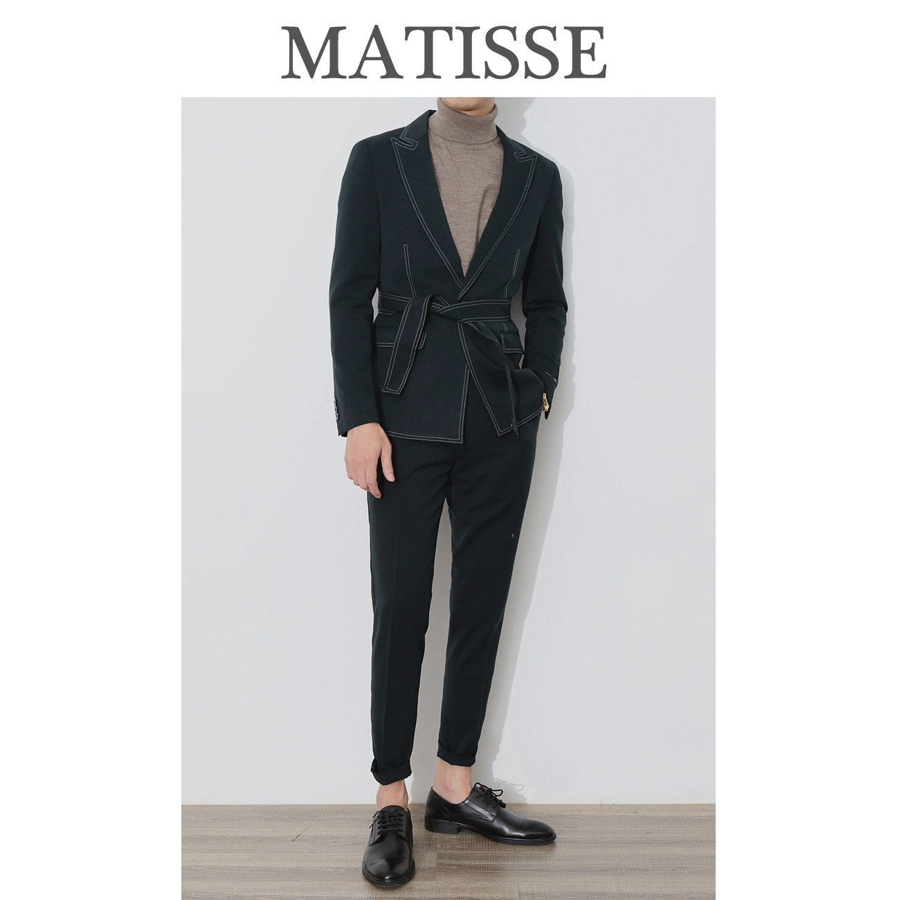 East gate 2021 Korean version Leisure Inn Wind trendy Western suit Suit Belts Design Men's Suits