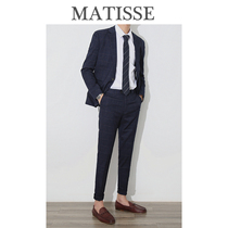 2021 New Korea East Gate trend mens plaid suit casual dress Korean handsome small suit suit suit