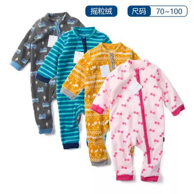 Spring and Autumn Baby Polar Fleece Climbing Clothing Infant Velvet Climbing Clothes Thousand Family Velvet Climbing Clothing