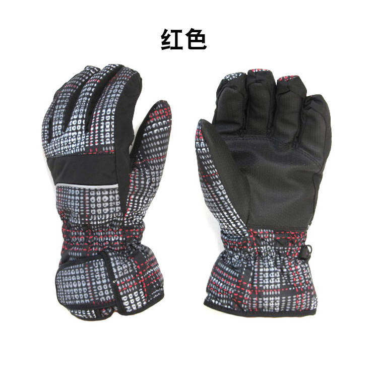 Mùa đông phụ nữ trượt tuyết găng tay chống thấm nước đệm bông lạnh thể thao ngoài trời cưỡi găng tay ấm găng tay chống nắng